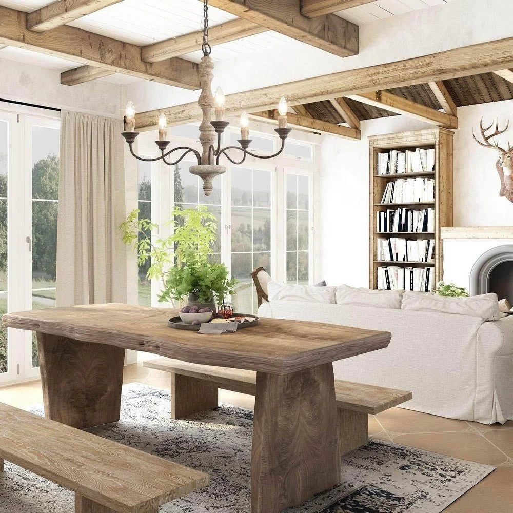 Candlestick Farmhouse Chandelier - Yiarolight