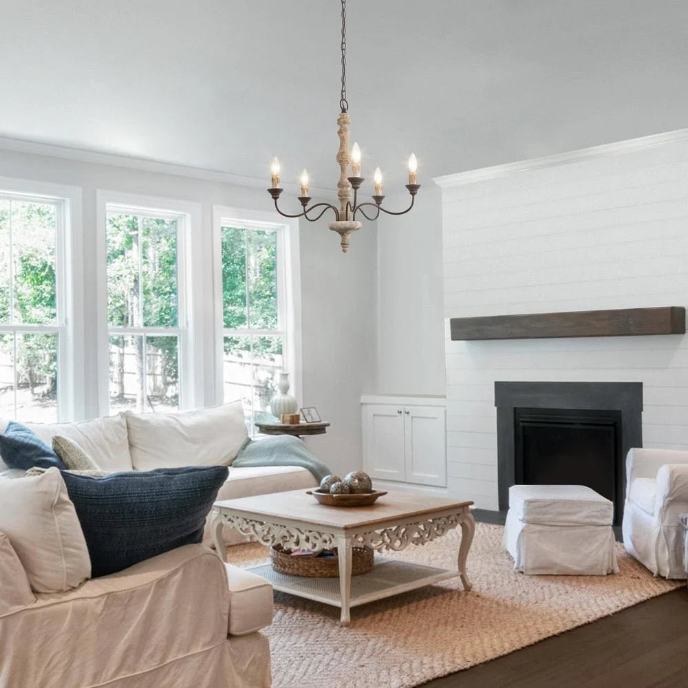 Candlestick Farmhouse Chandelier - Yiarolight