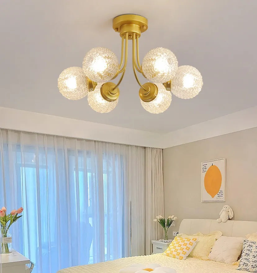 Carved Glass Ceiling Lamp - Yiarolight