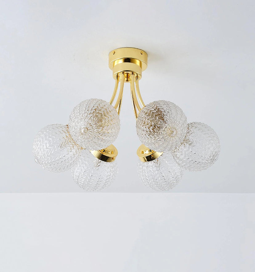 Carved Glass Ceiling Lamp - Yiarolight