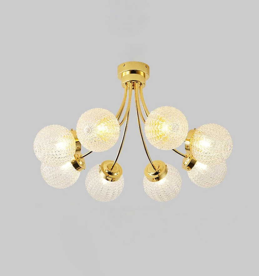 Carved Glass Ceiling Lamp - Yiarolight