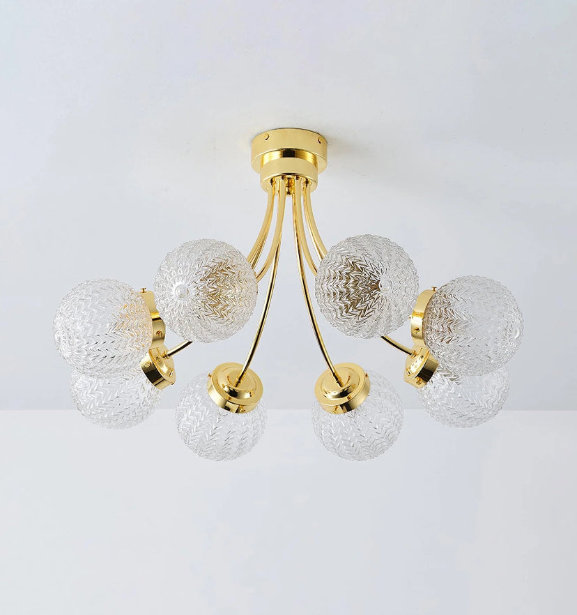 Carved Glass Ceiling Lamp - Yiarolight