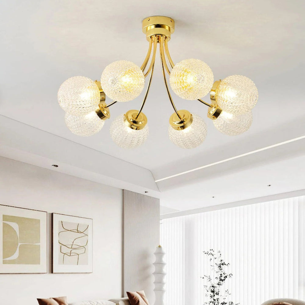 Carved Glass Ceiling Lamp - Yiarolight