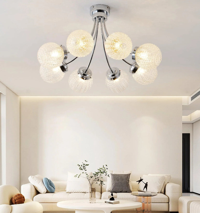 Carved Glass Ceiling Lamp - Yiarolight