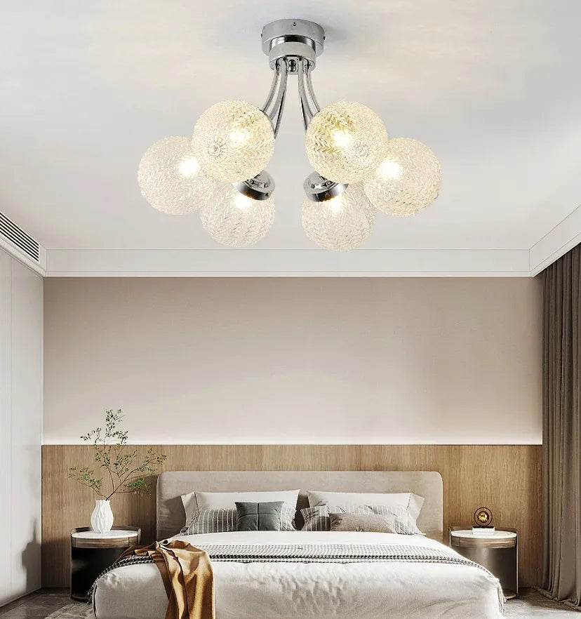 Carved Glass Ceiling Lamp - Yiarolight