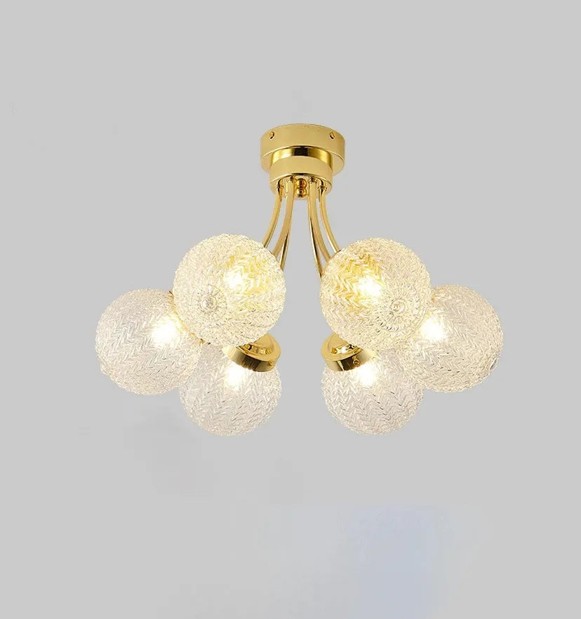Carved Glass Ceiling Lamp - Yiarolight