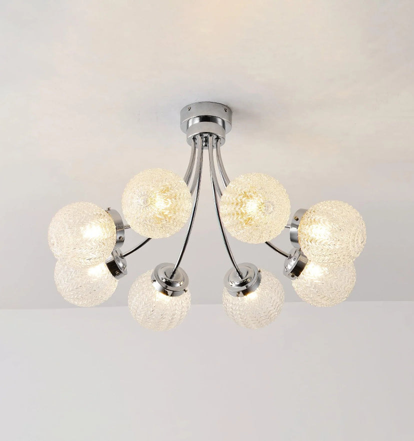 Carved Glass Ceiling Lamp - Yiarolight