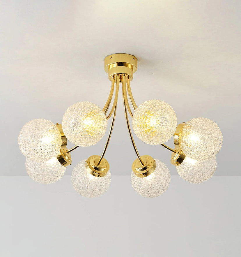 Carved Glass Ceiling Lamp - Yiarolight