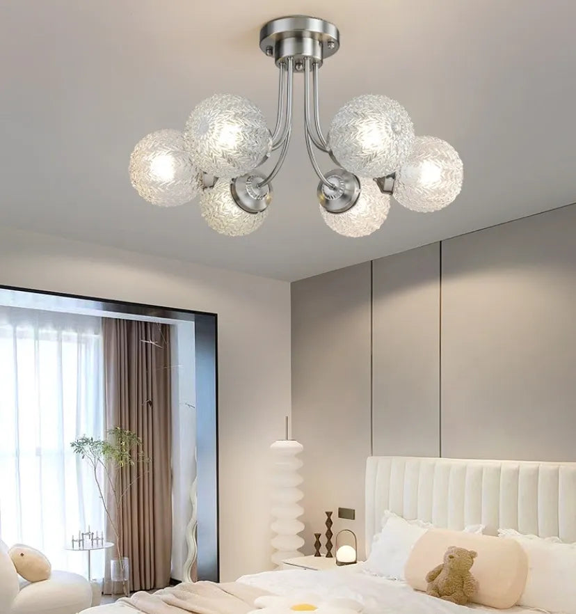 Carved Glass Ceiling Lamp - Yiarolight