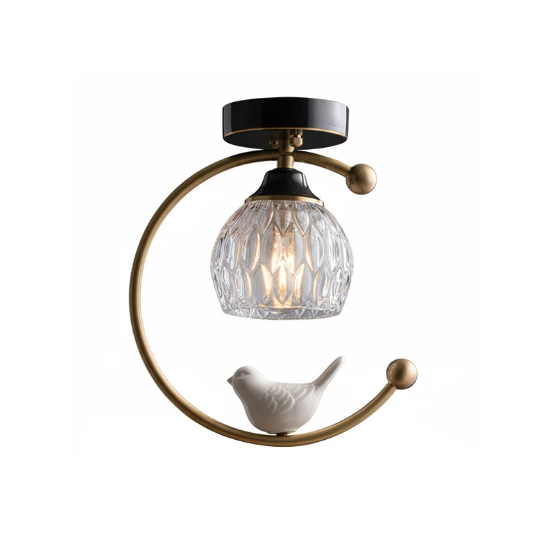 Ceramic Bird Ceiling Lamp - Yiarolight