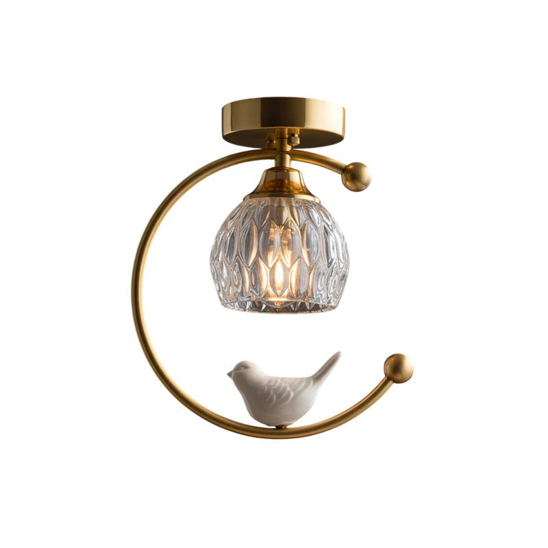 Ceramic Bird Ceiling Lamp - Yiarolight