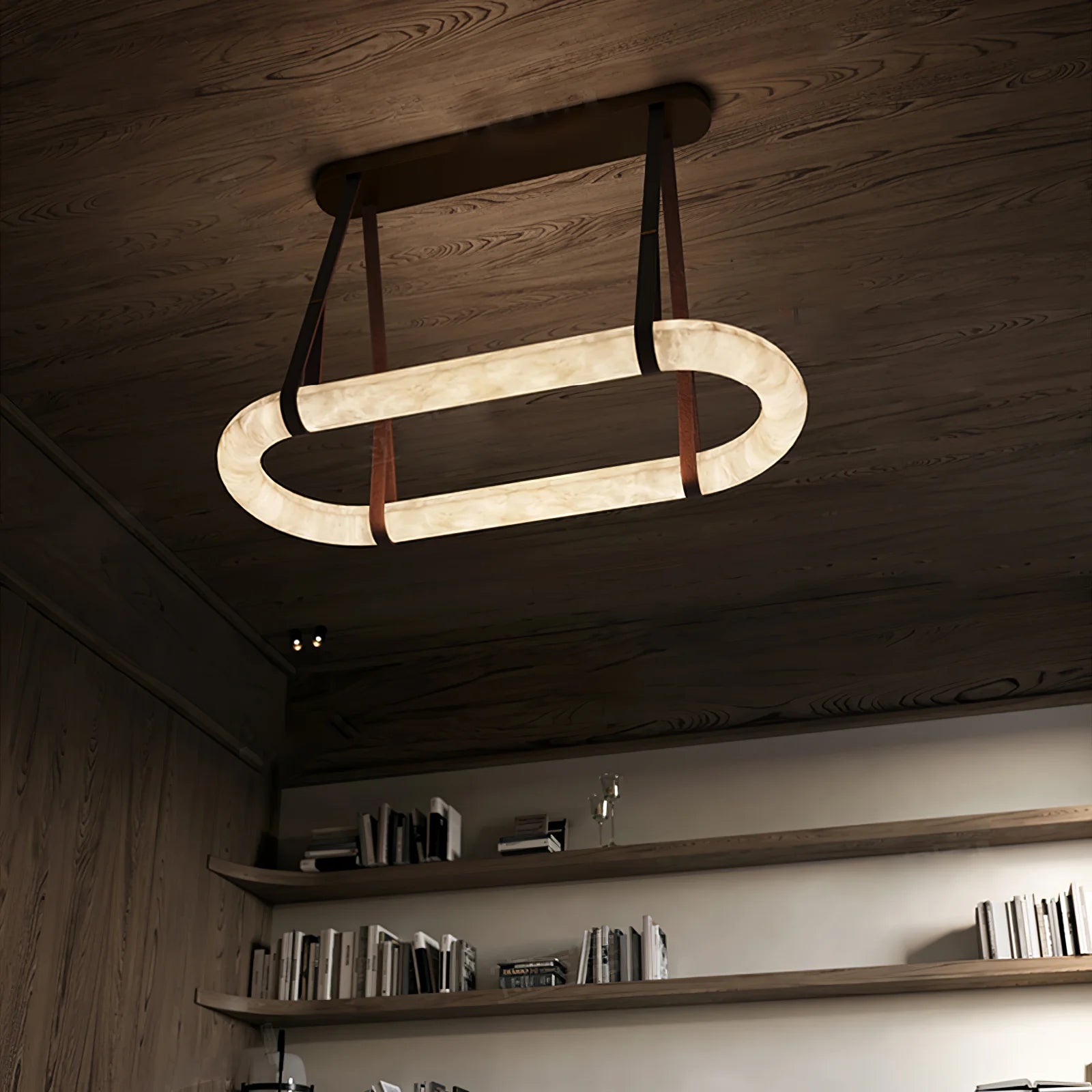 Circle Alabaster Chandelier - Yiarolight