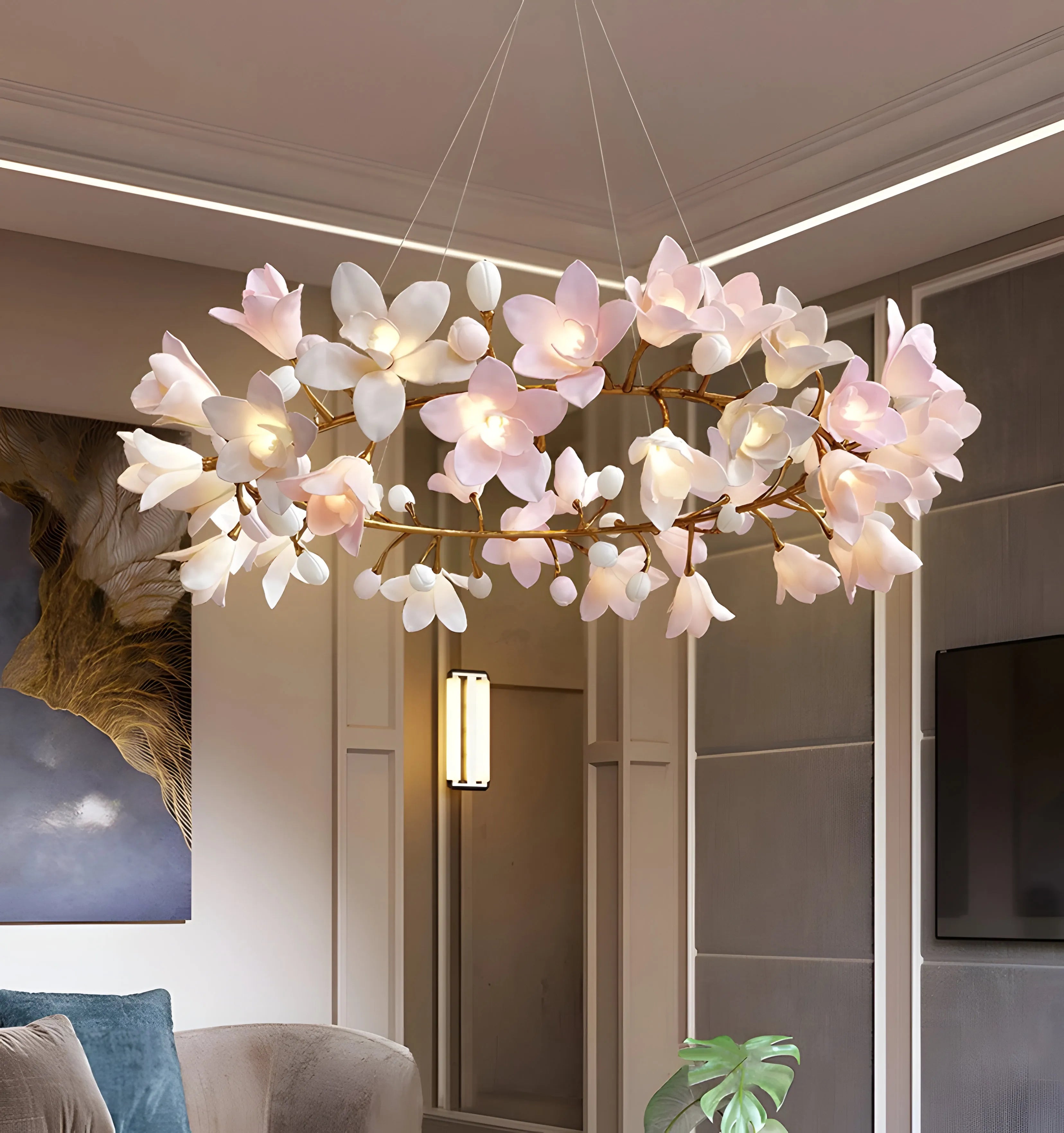 Circular Blossom Chandelier - Yiarolight