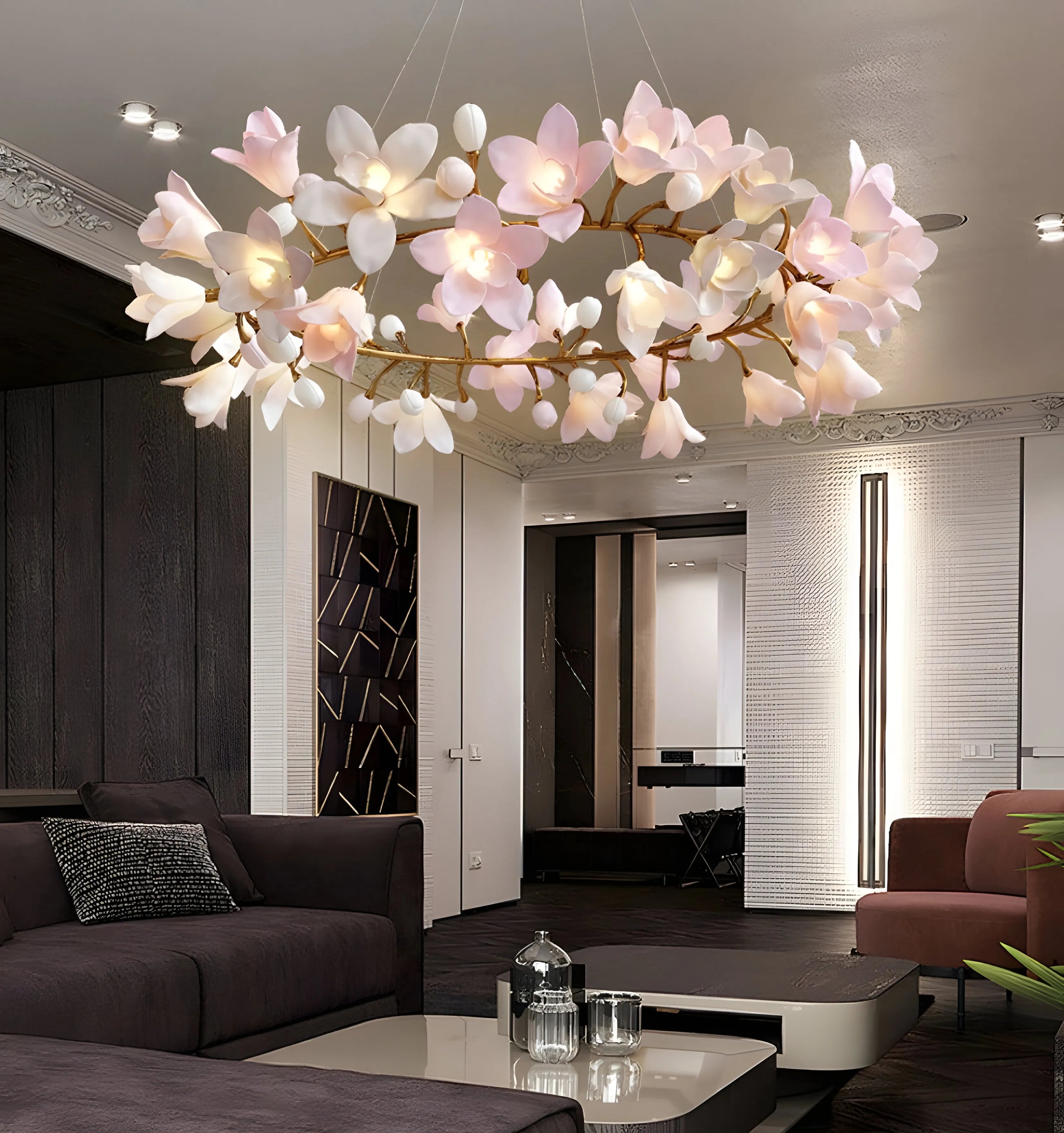 Circular Blossom Chandelier - Yiarolight