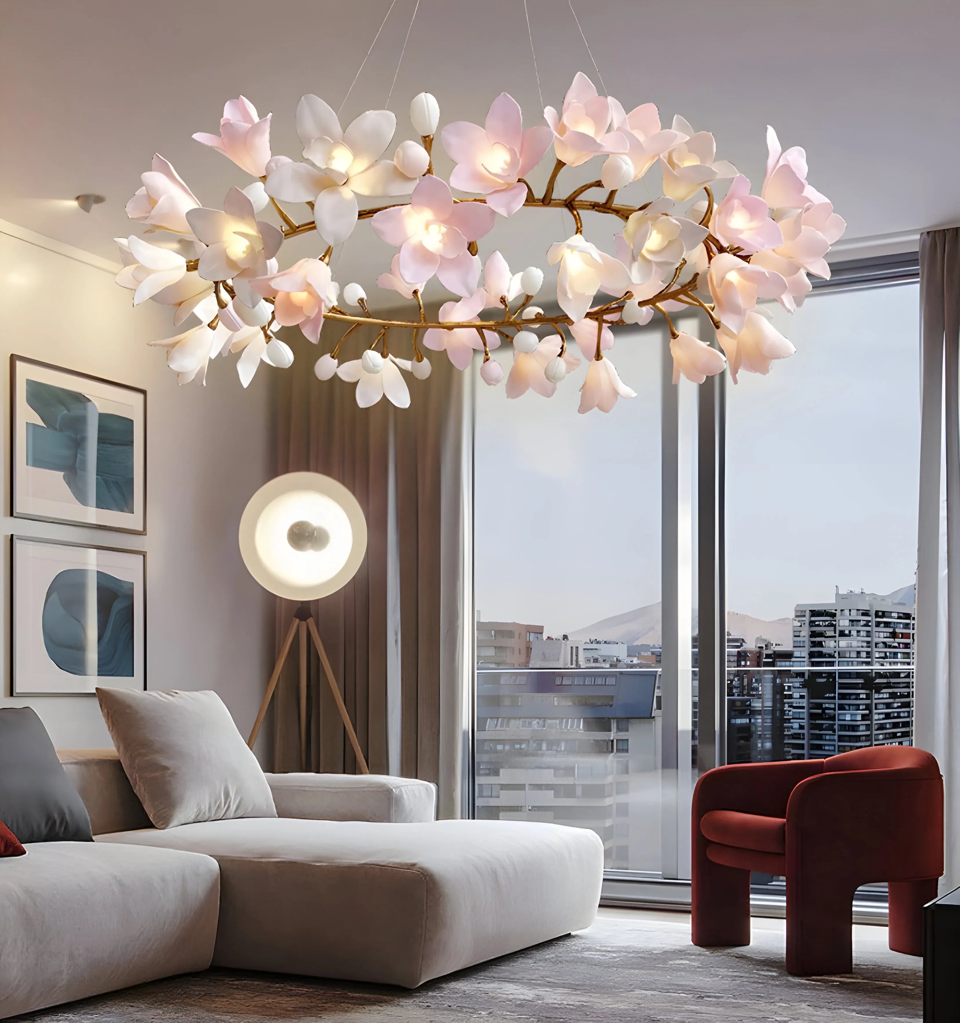 Circular Blossom Chandelier - Yiarolight