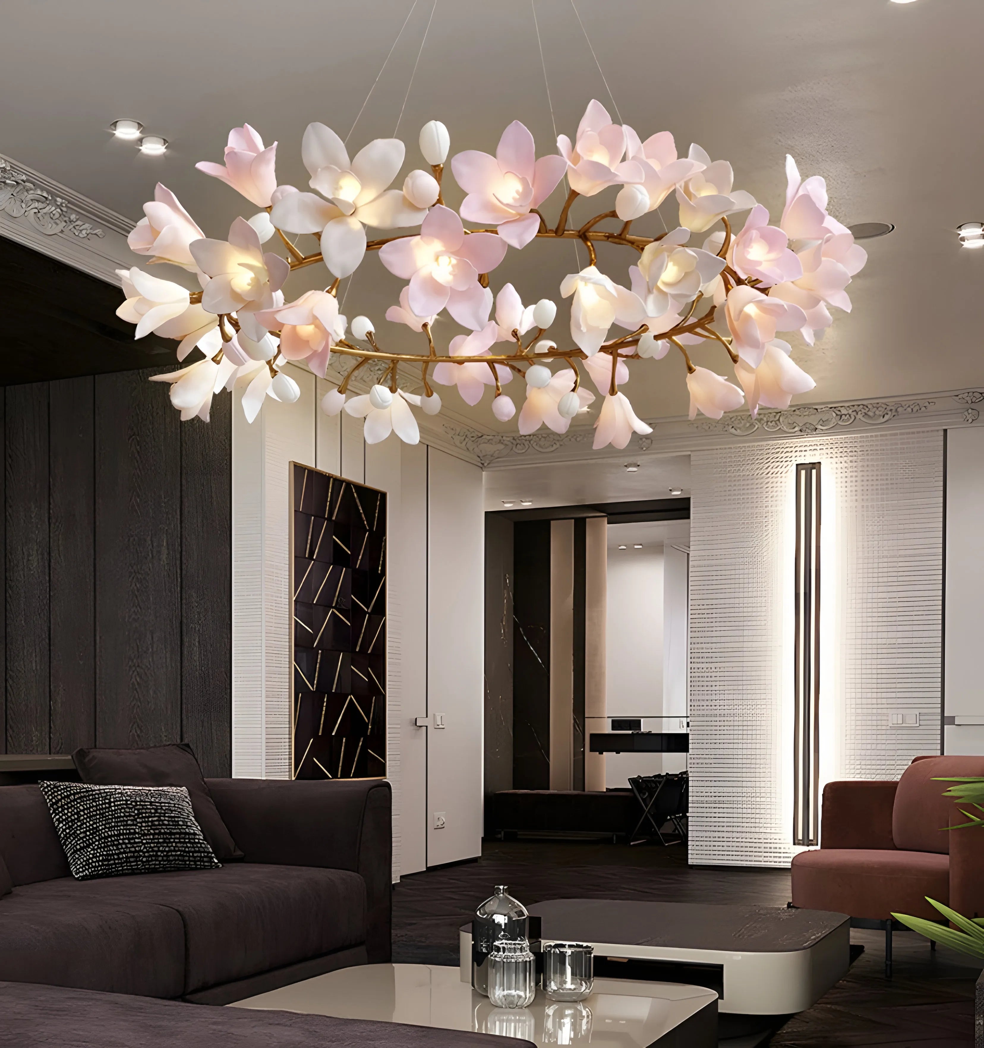 Circular Blossom Chandelier - Yiarolight
