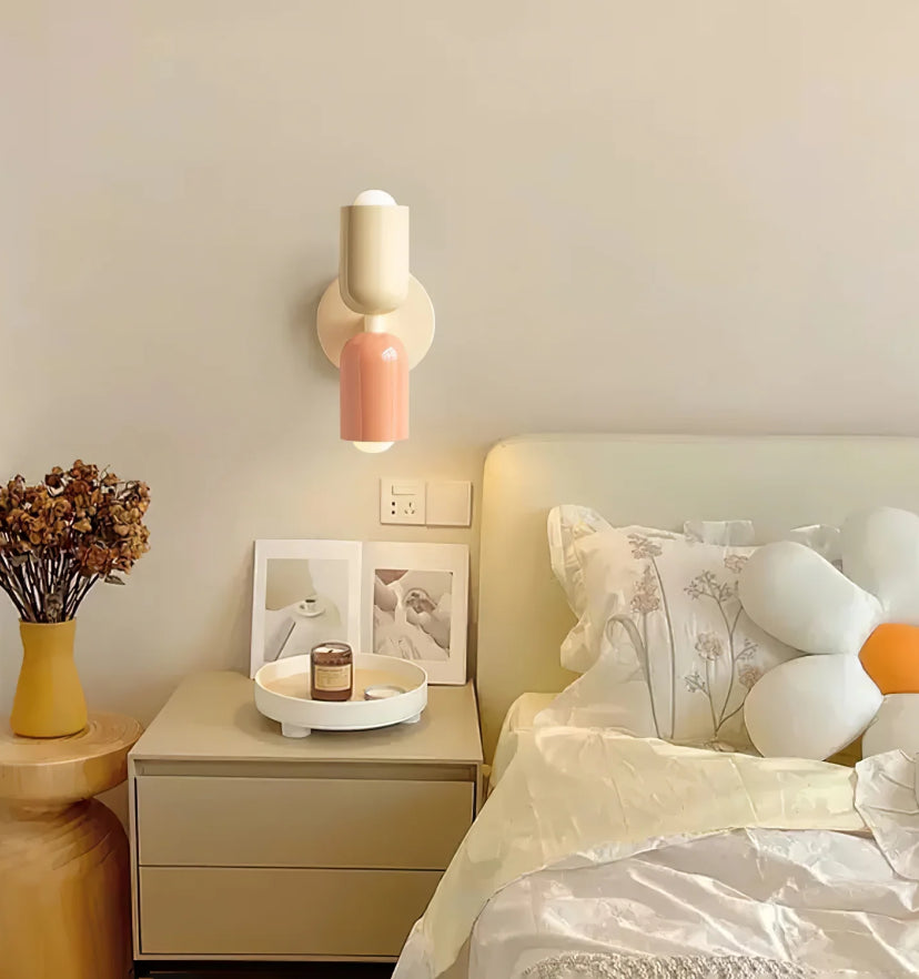 Couleur Double Plug In Wall Lamp - Yiarolight