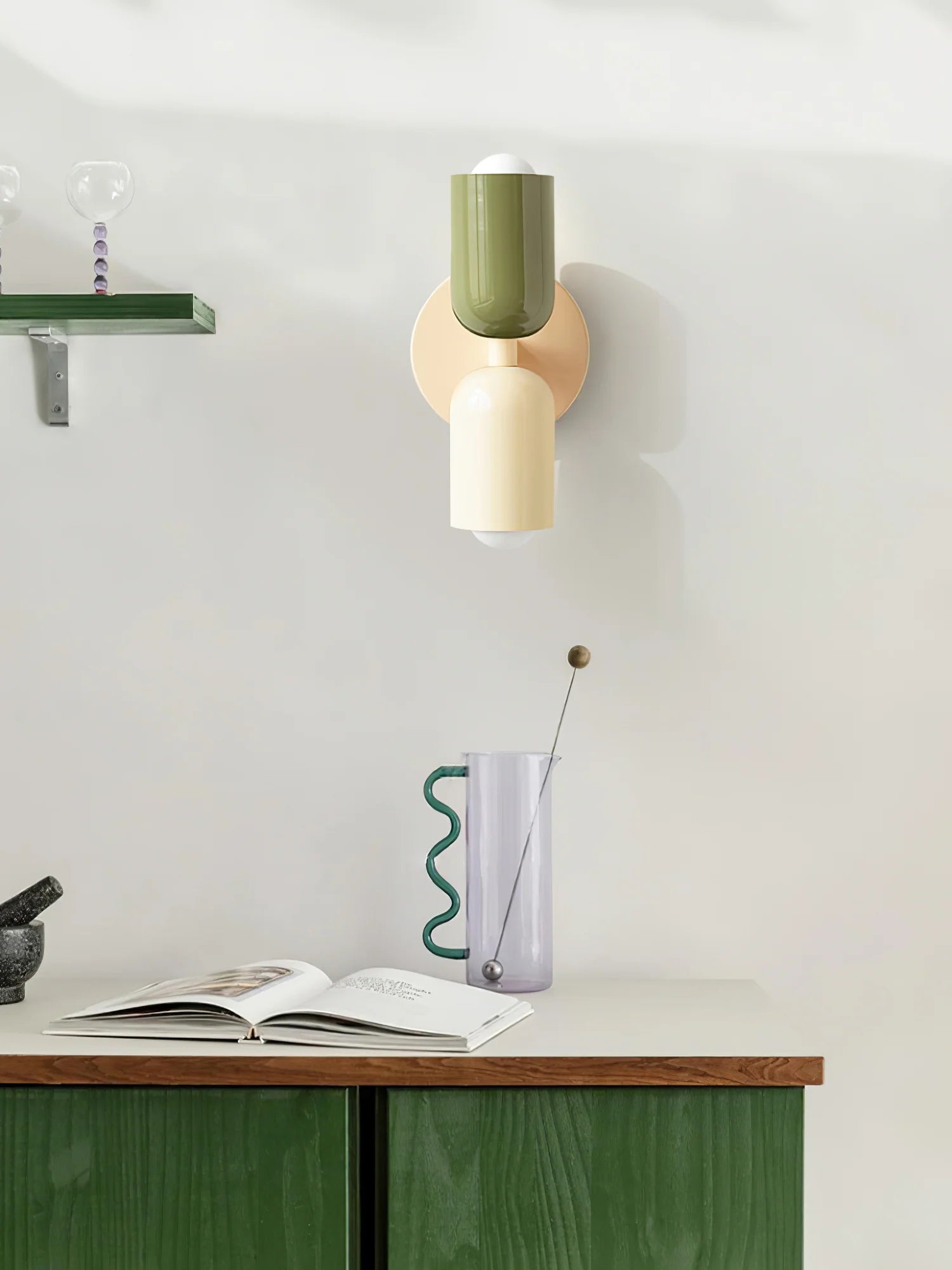Couleur Double Plug In Wall Lamp - Yiarolight