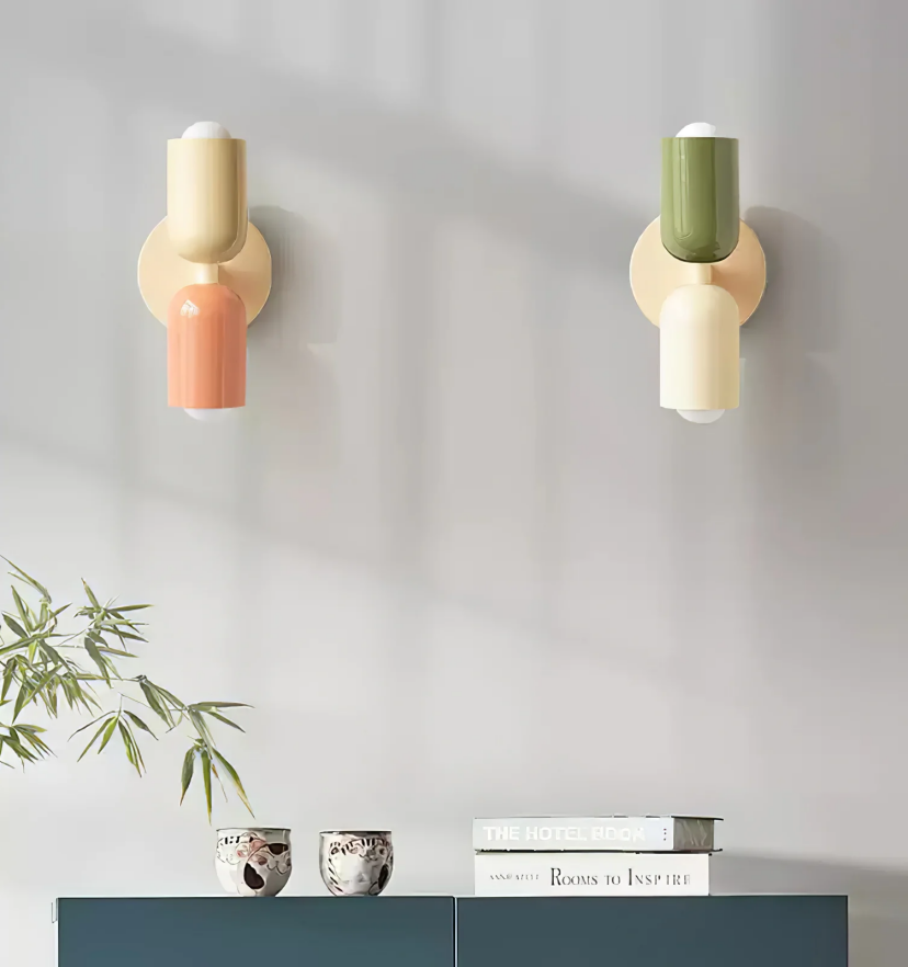 Couleur Double Plug In Wall Lamp - Yiarolight