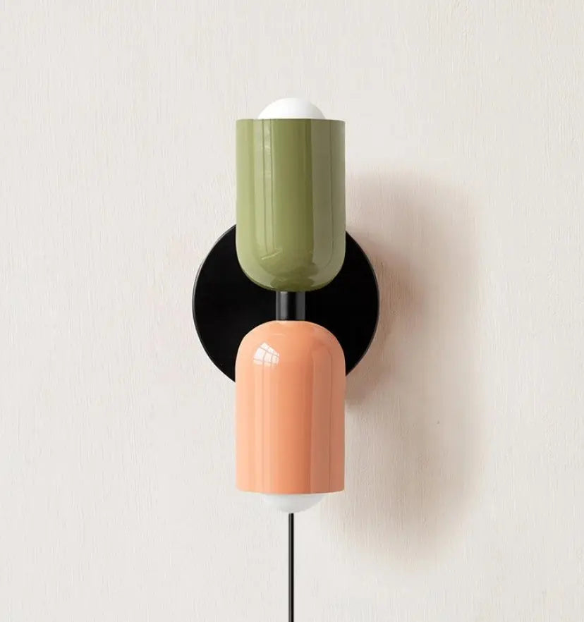 Couleur Double Plug In Wall Lamp - Yiarolight