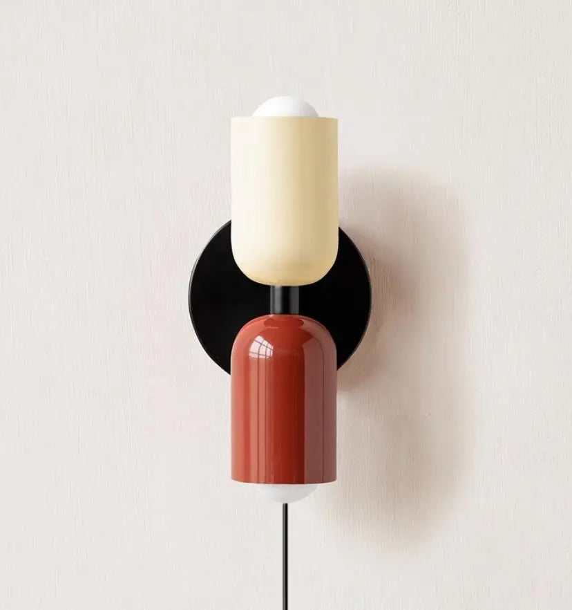 Couleur Double Plug In Wall Lamp - Yiarolight