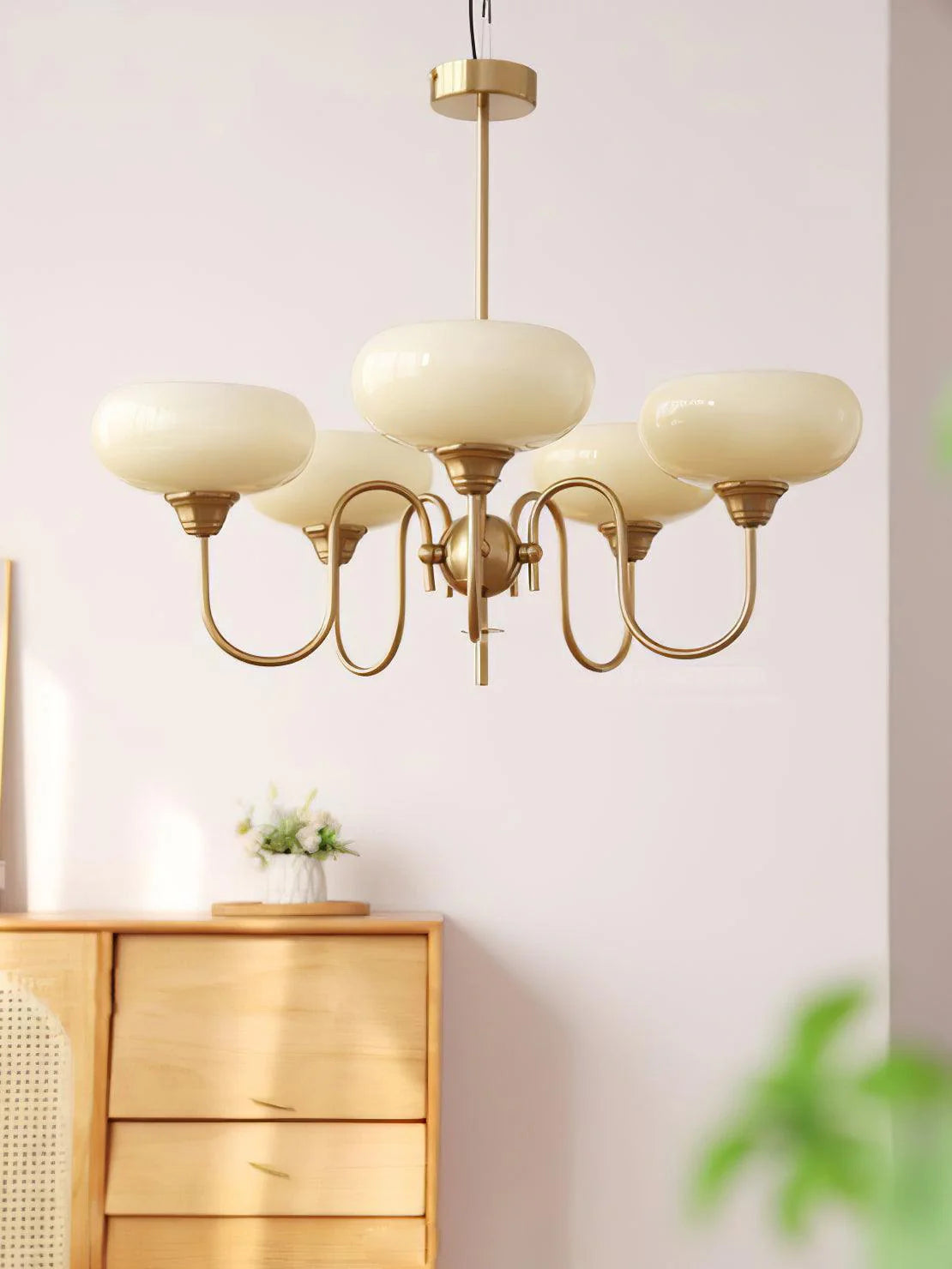 Creamy Persimmon Chandelier - Yiarolight