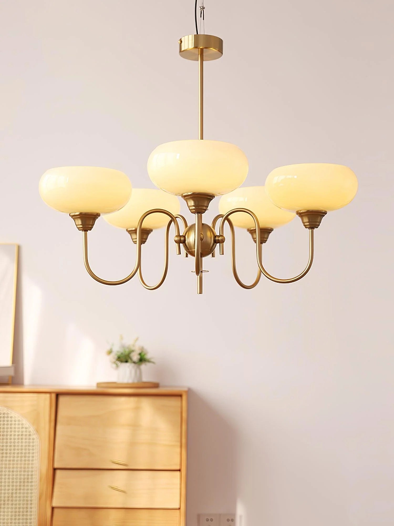 Creamy Persimmon Chandelier - Yiarolight