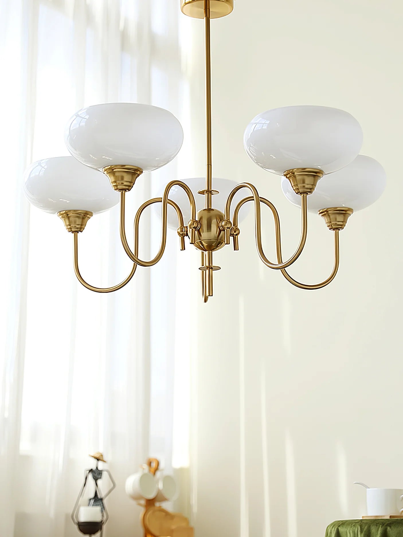 Creamy Persimmon Chandelier - Yiarolight