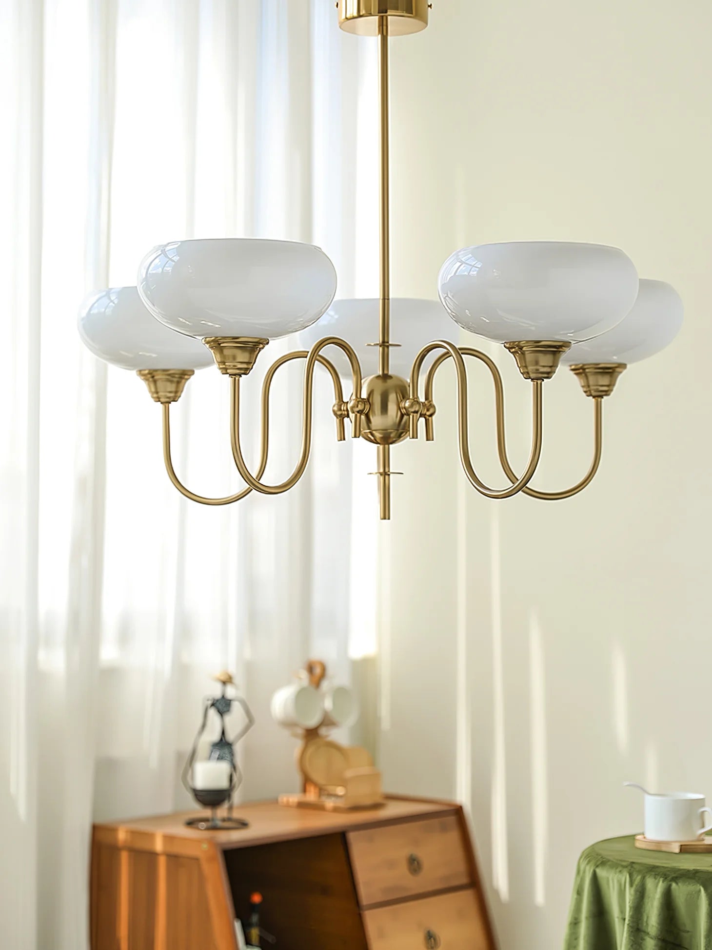 Creamy Persimmon Chandelier - Yiarolight