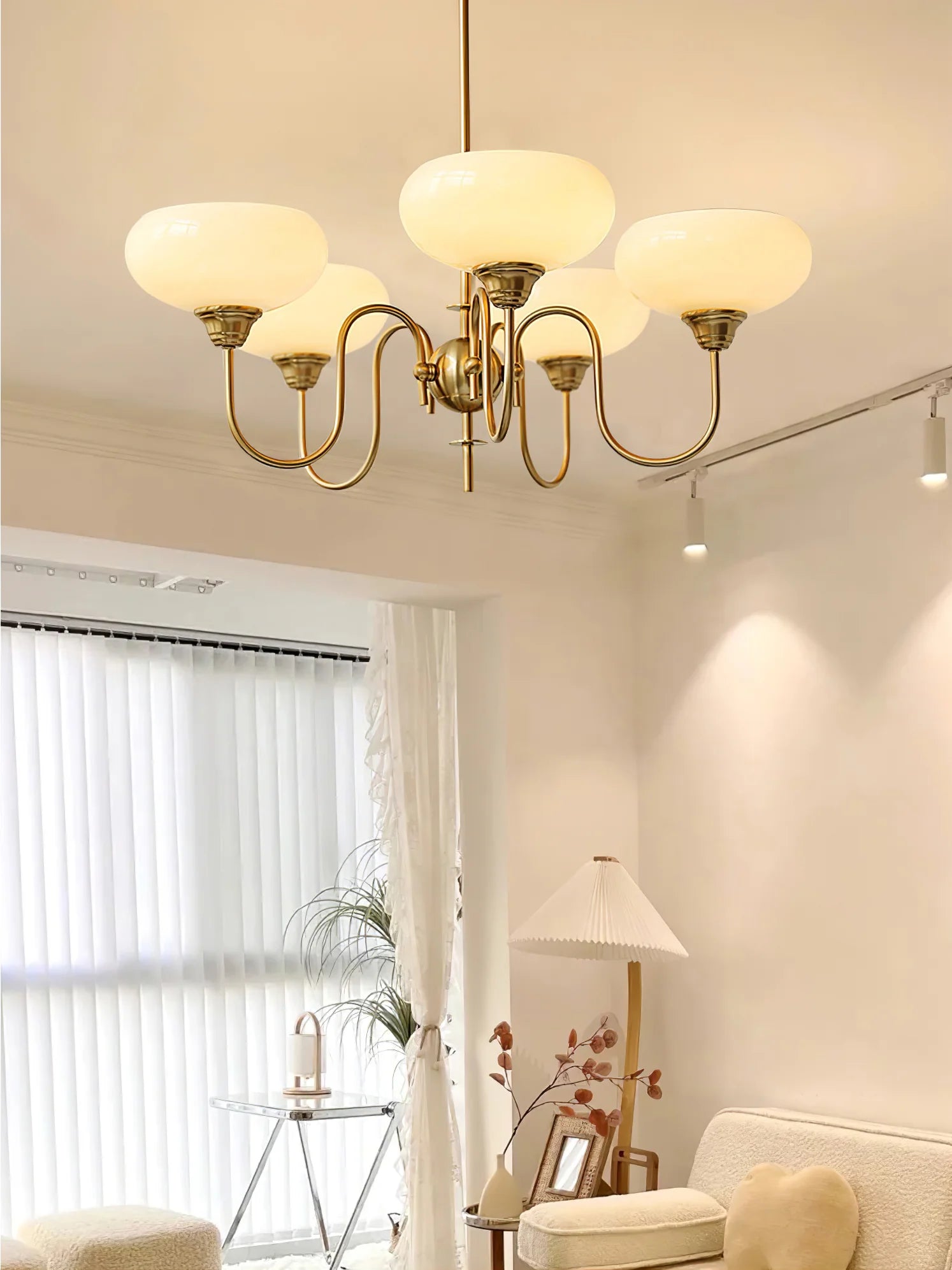 Creamy Persimmon Chandelier - Yiarolight