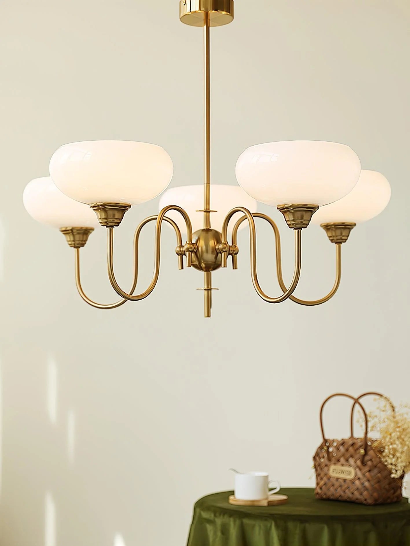 Creamy Persimmon Chandelier - Yiarolight