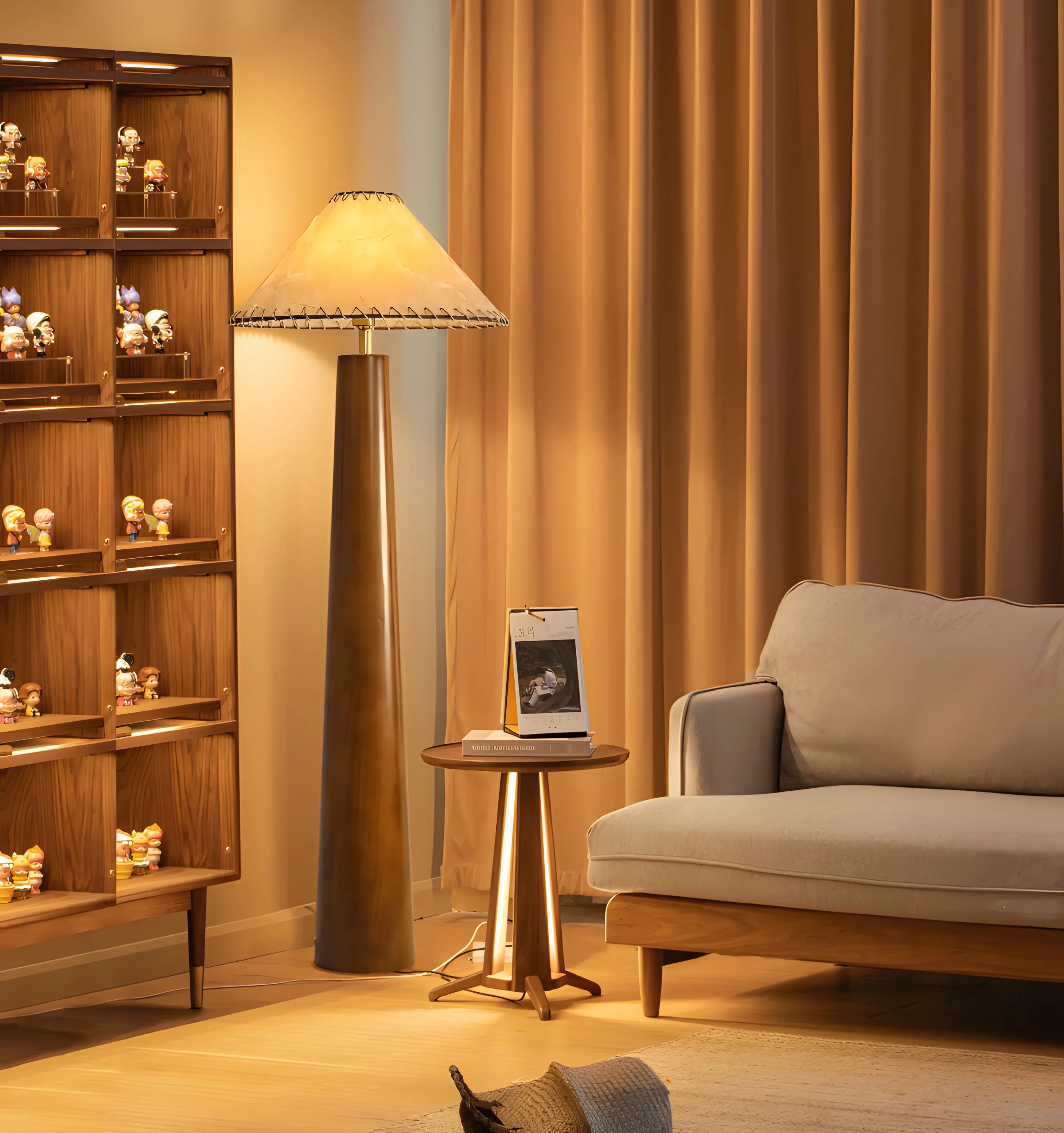 Crestview Paper Column Floor Lamp - Yiarolight