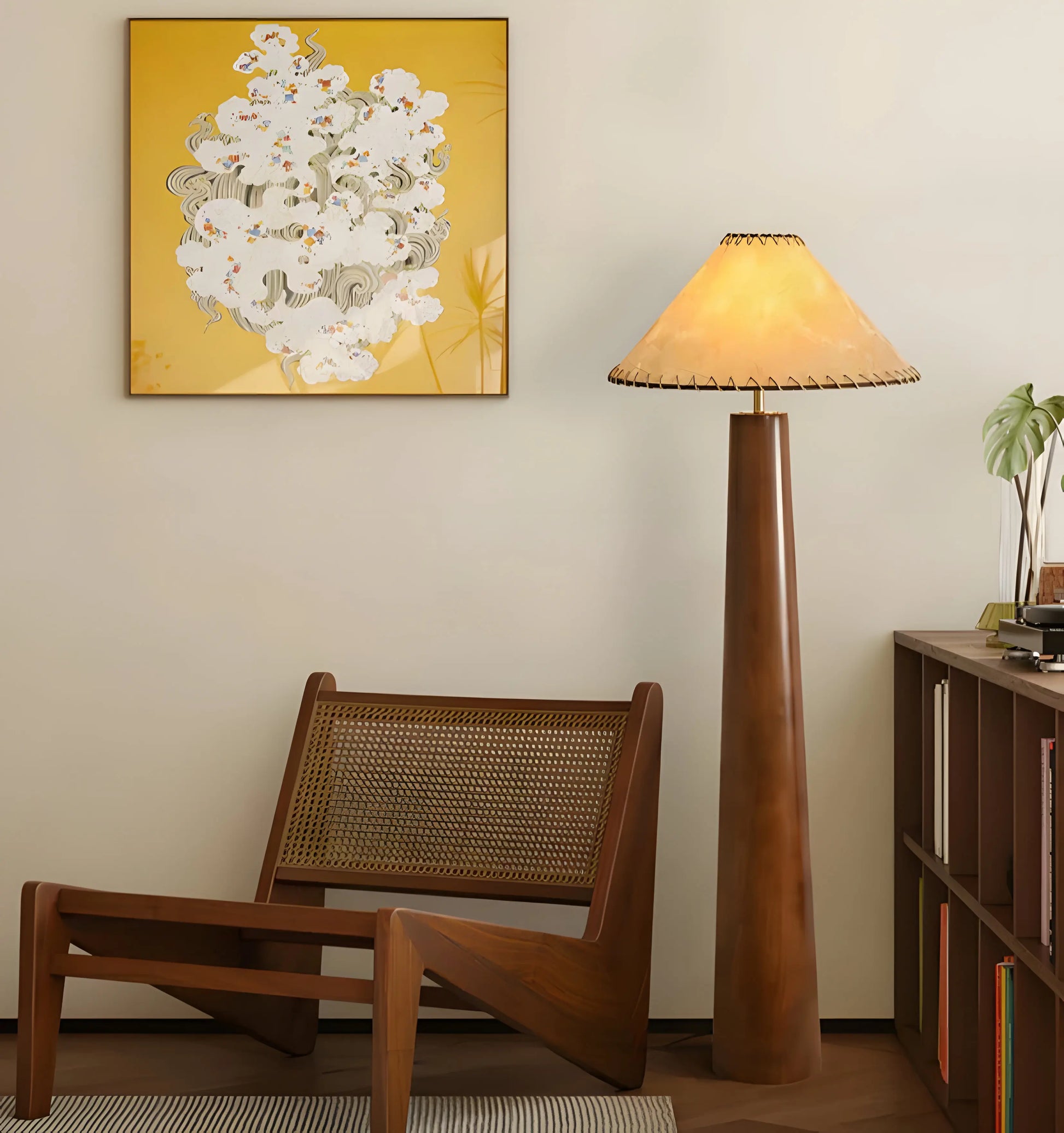 Crestview Paper Column Floor Lamp - Yiarolight