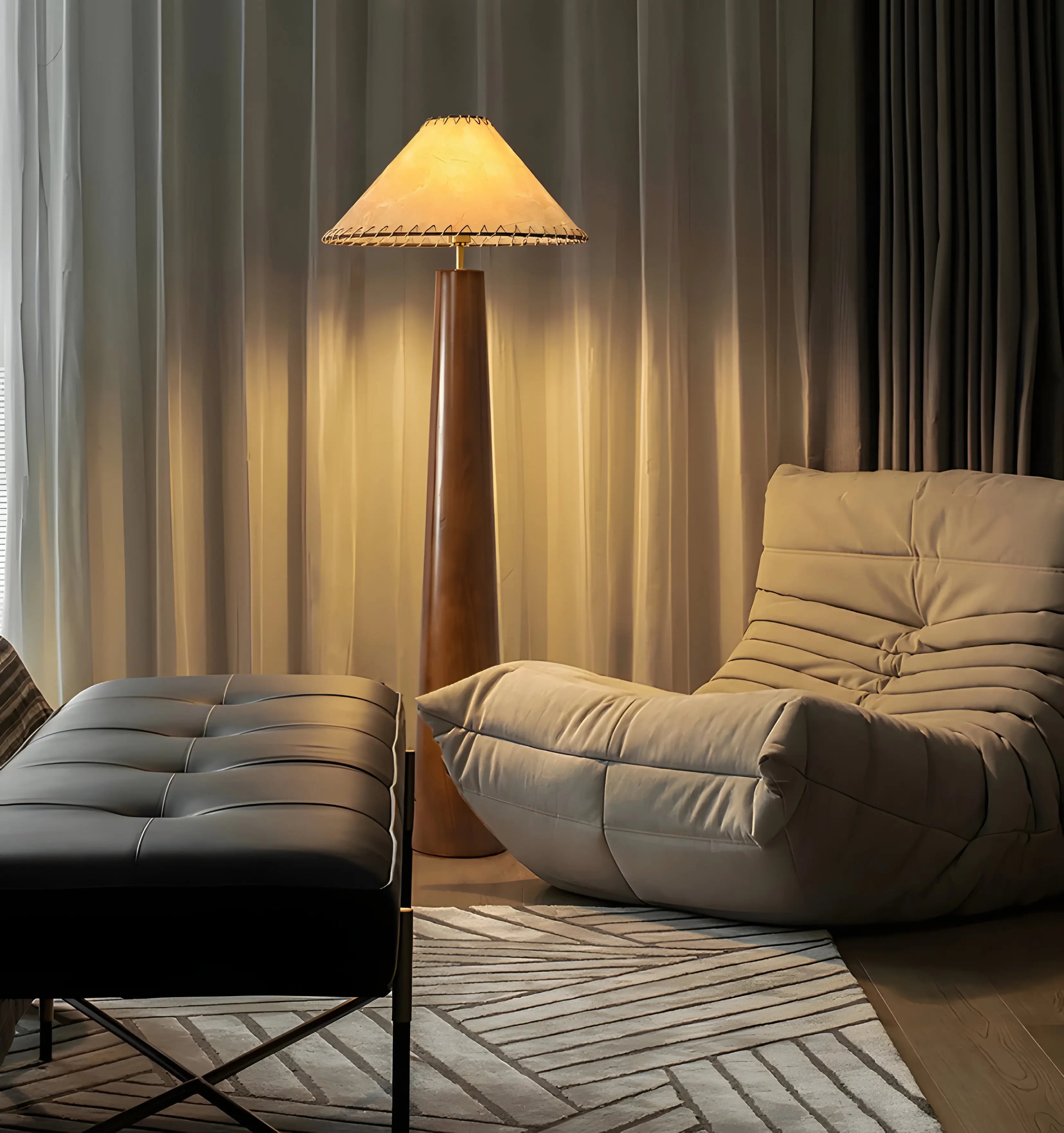 Crestview Paper Column Floor Lamp - Yiarolight