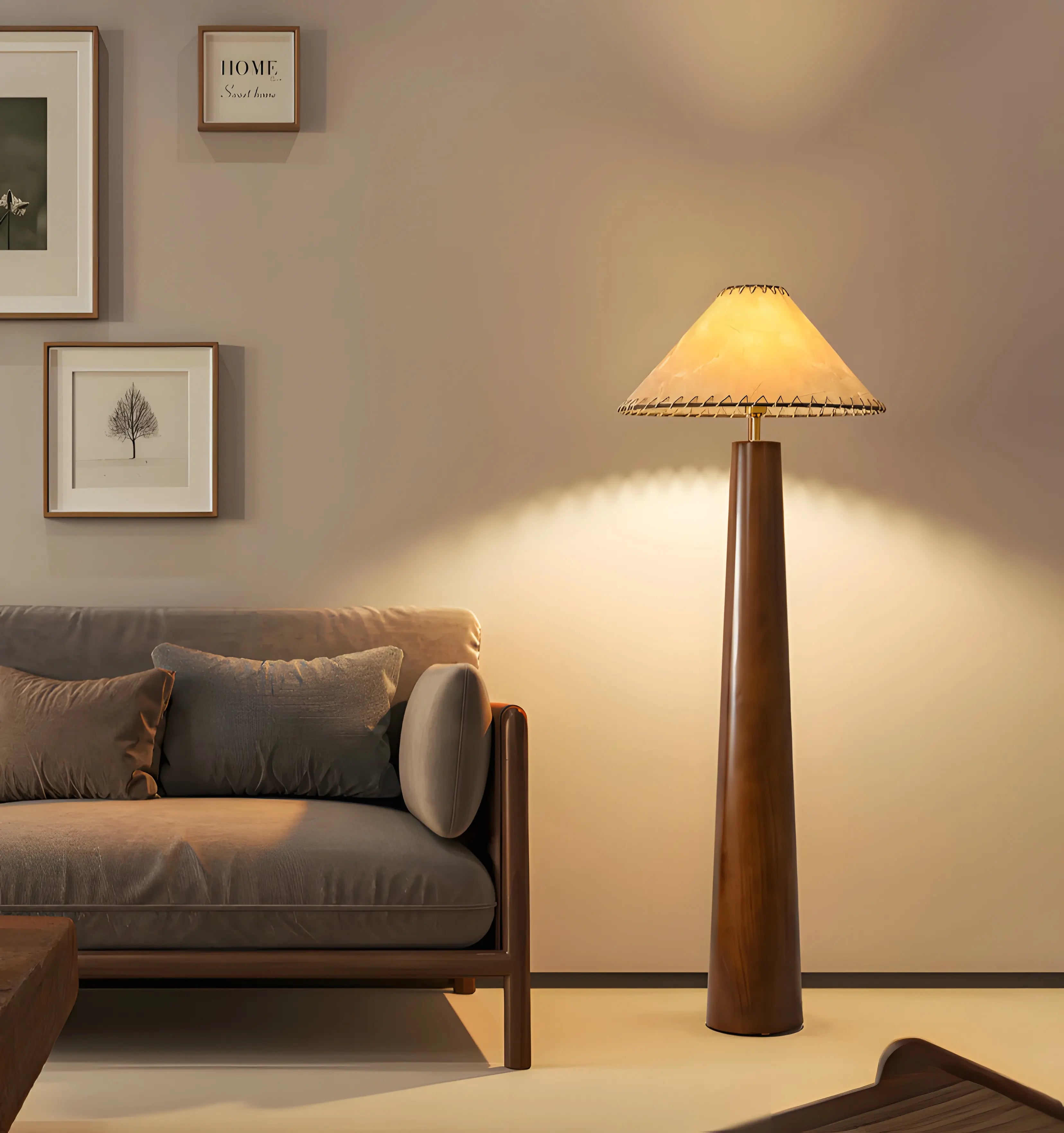 Crestview Paper Column Floor Lamp - Yiarolight