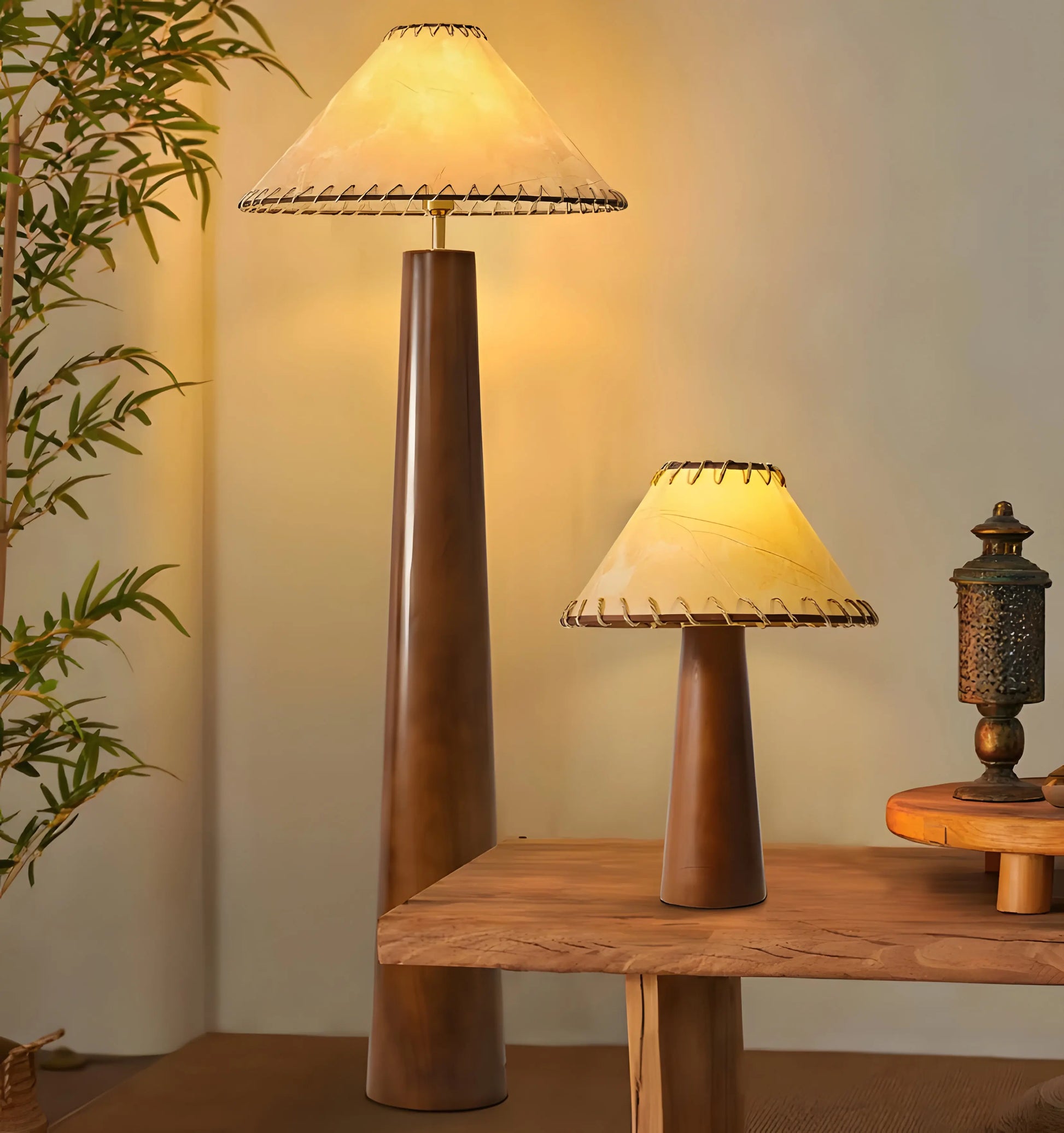 Crestview Paper Column Floor Lamp - Yiarolight