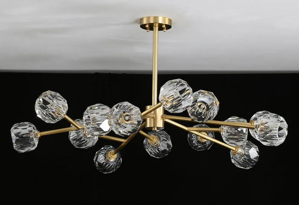 Crystal Ball Round Cluster Chandelier - Yiarolight