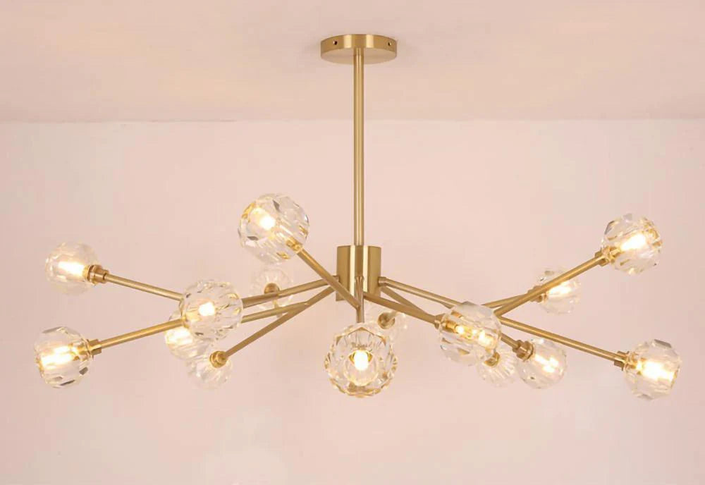 Crystal Ball Round Cluster Chandelier - Yiarolight