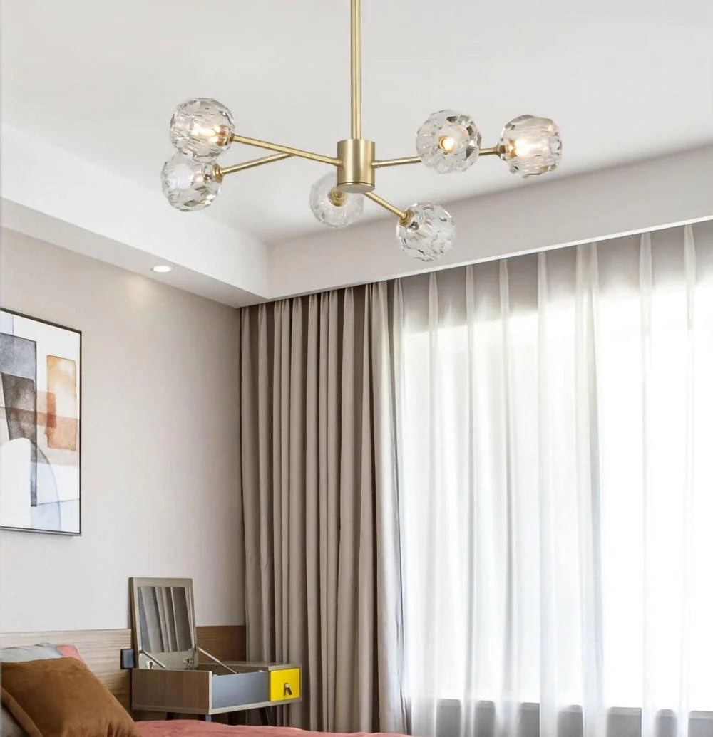 Crystal Ball Round Cluster Chandelier - Yiarolight