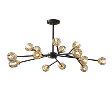 Crystal Ball Round Cluster Chandelier - Yiarolight