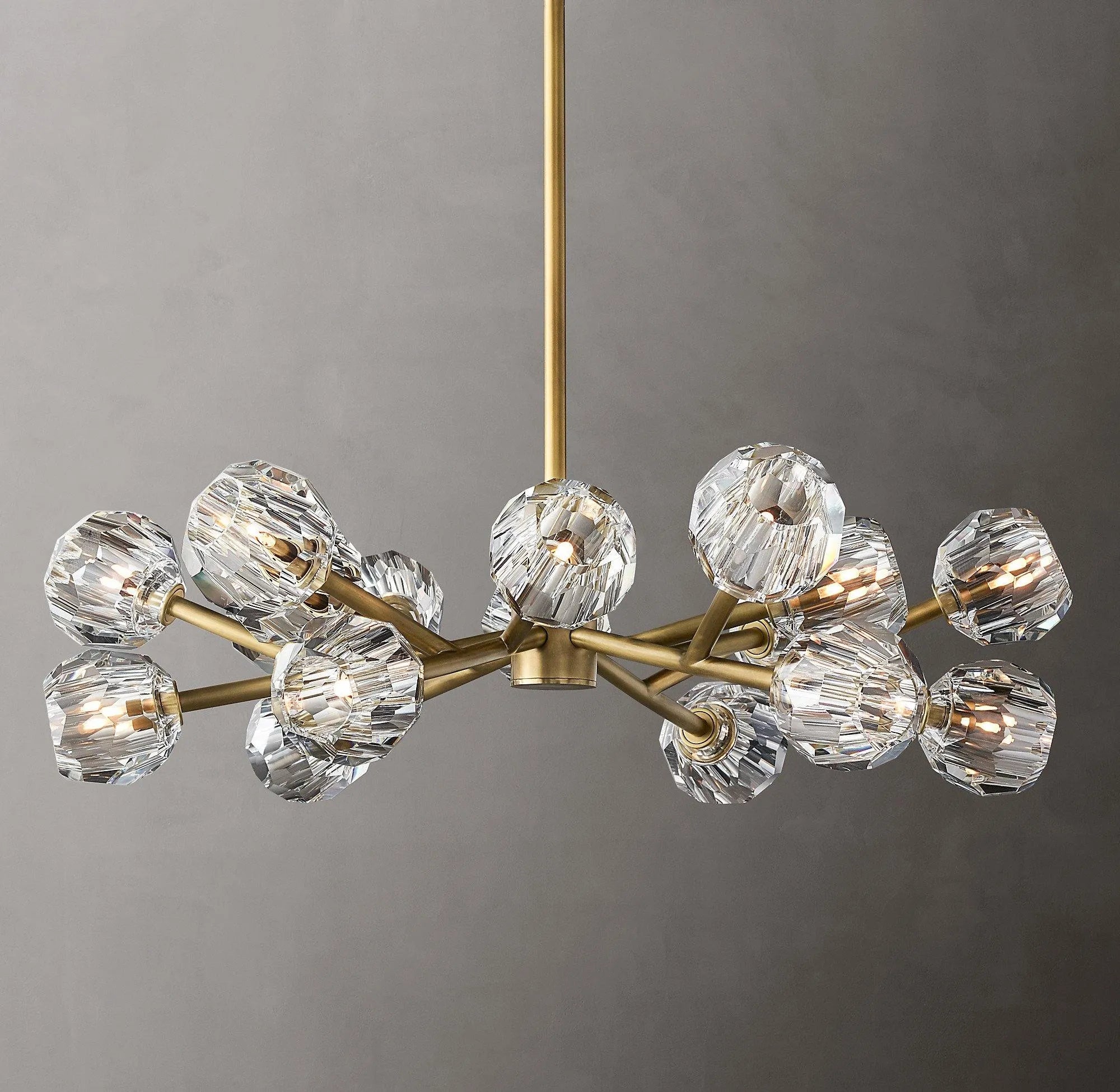Crystal Ball Round Cluster Chandelier - Yiarolight