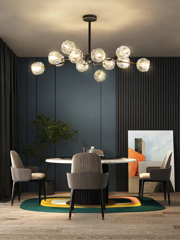 Crystal Ball Round Cluster Chandelier - Yiarolight