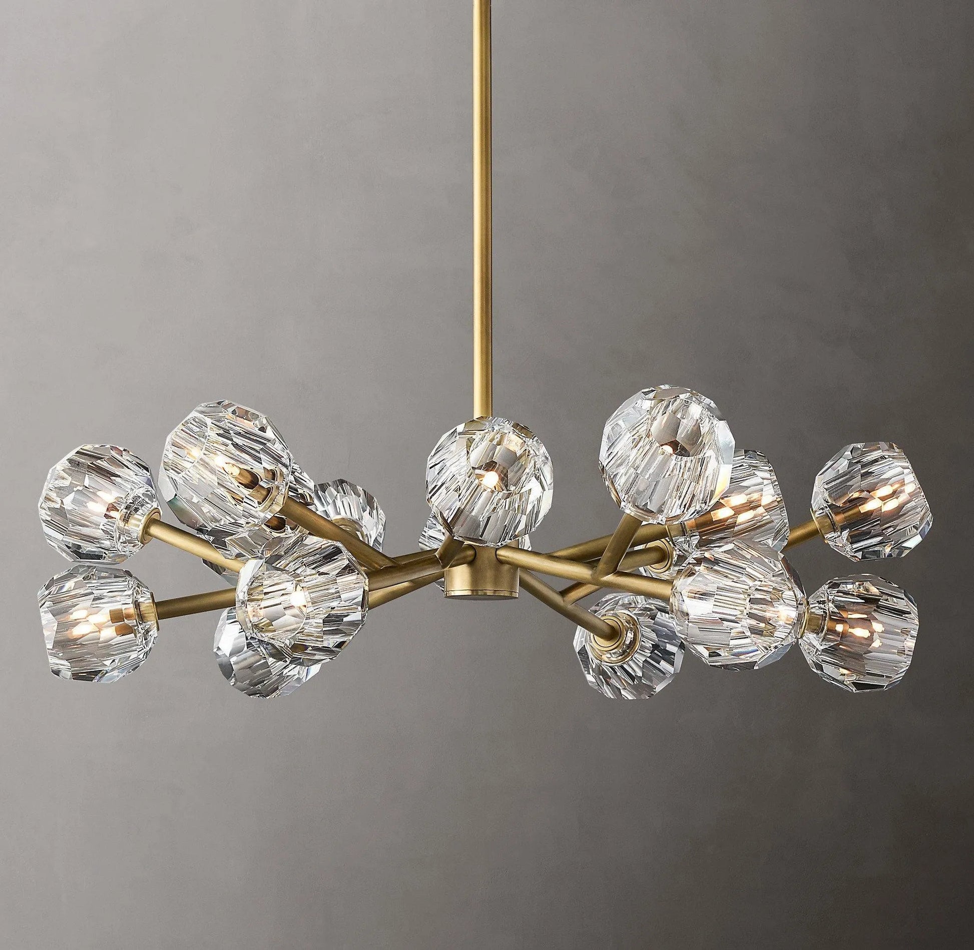 Crystal Ball Round Cluster Chandelier - Yiarolight