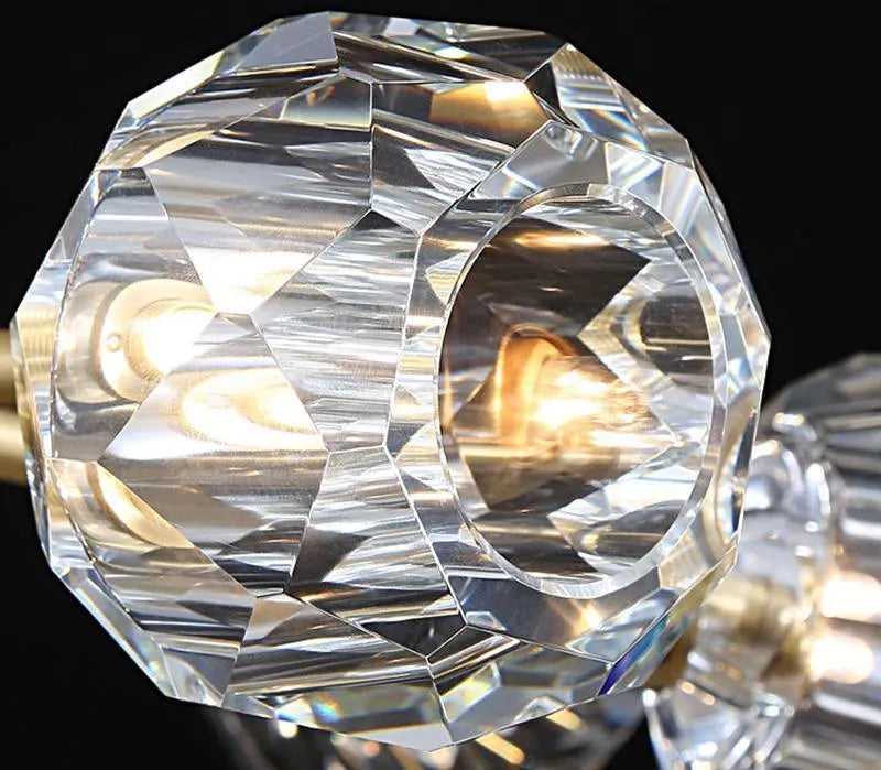 Crystal Ball Round Cluster Chandelier - Yiarolight
