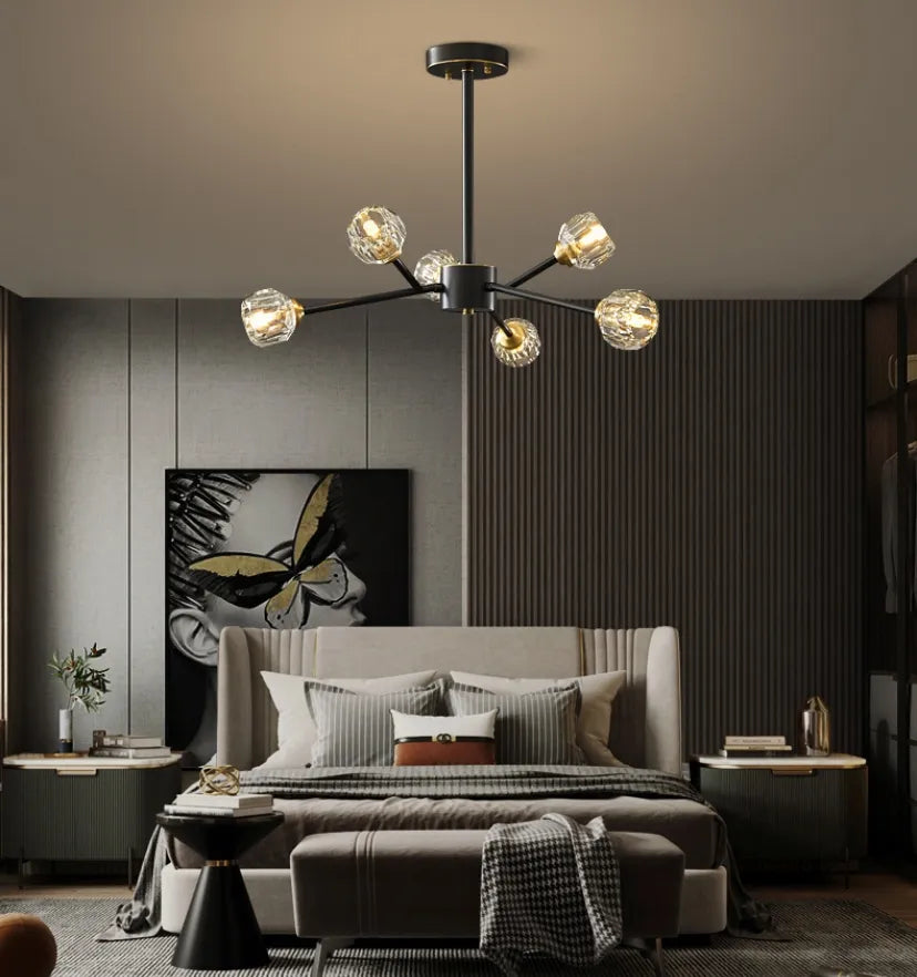 Crystal Ball Round Cluster Chandelier - Yiarolight