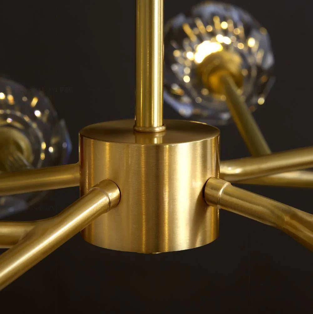 Crystal Ball Round Cluster Chandelier - Yiarolight