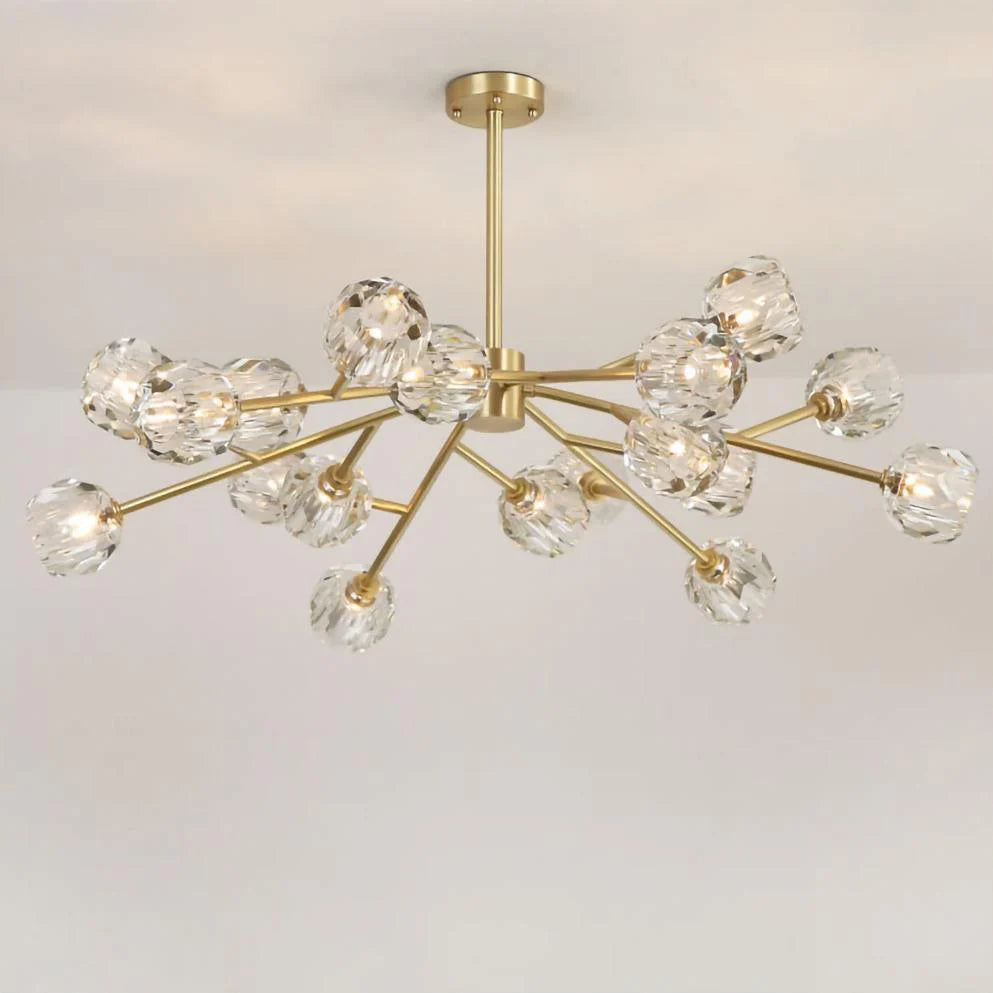 Crystal Ball Round Cluster Chandelier - Yiarolight