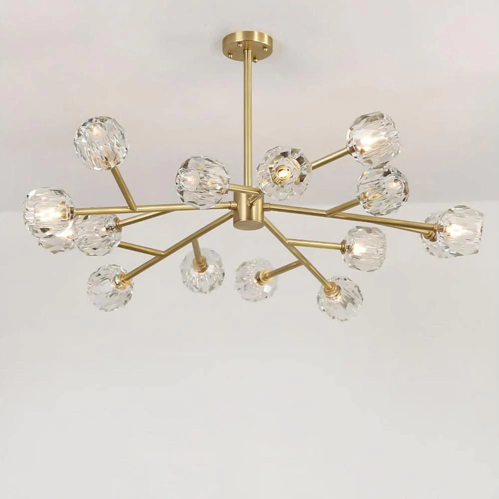 Crystal Ball Round Cluster Chandelier - Yiarolight