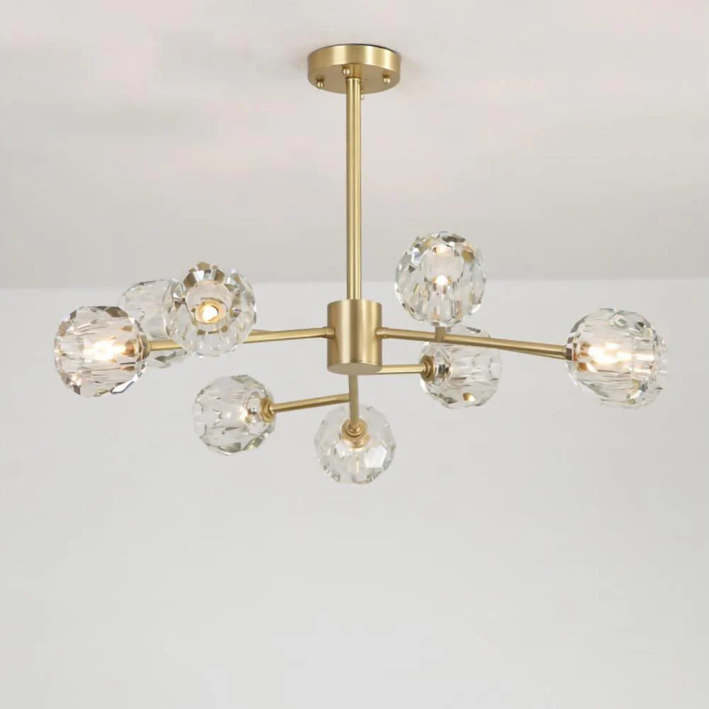 Crystal Ball Round Cluster Chandelier - Yiarolight