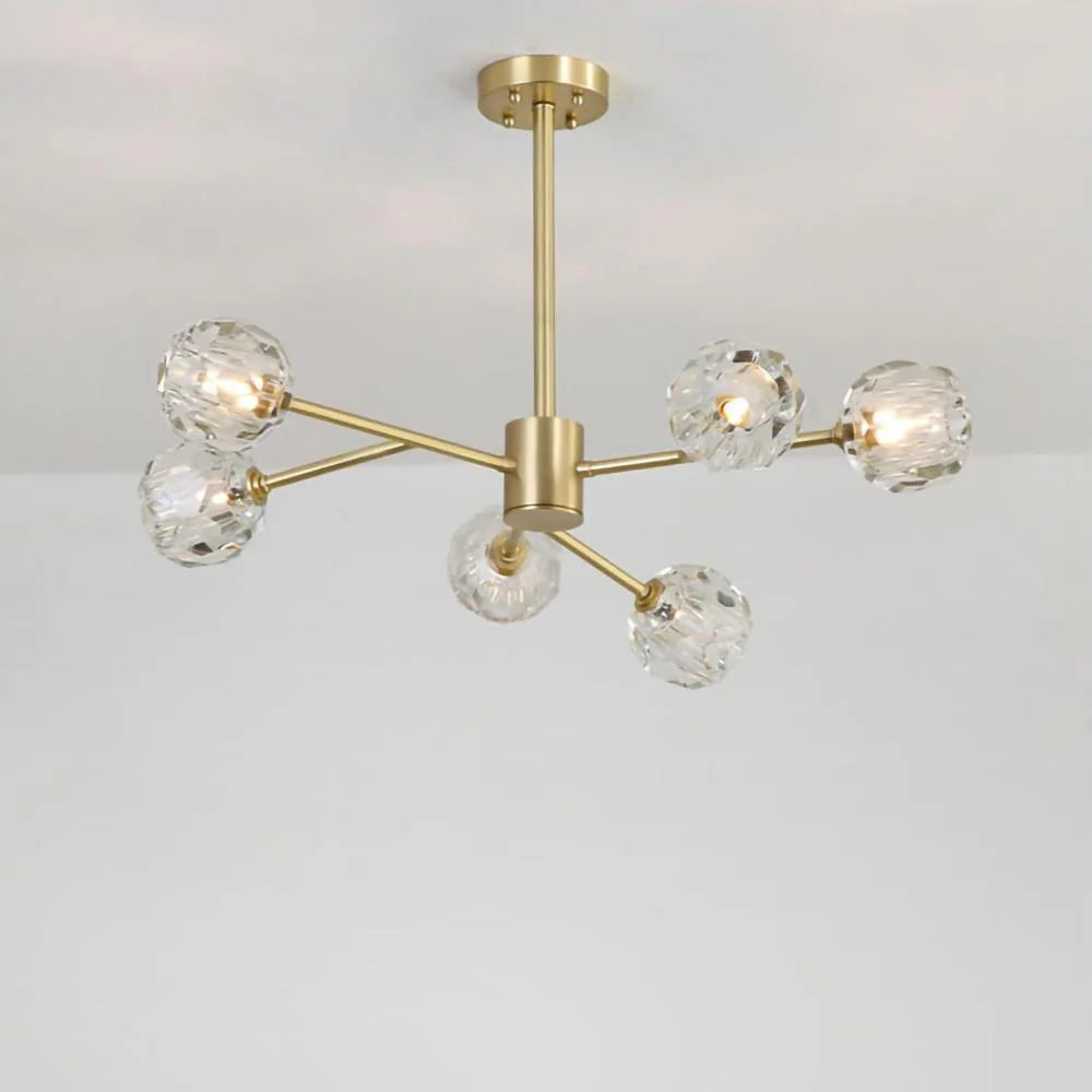 Crystal Ball Round Cluster Chandelier - Yiarolight